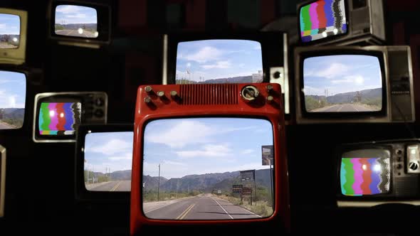Desert Road Trip and Retro Televisions. alt