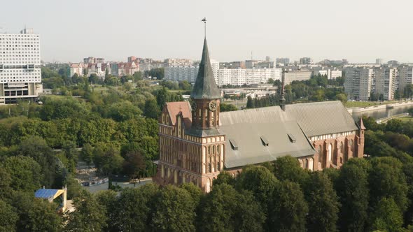 Aerial View of Konigsberg Cathedral alt