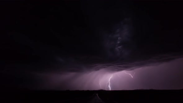 Spectacular Thunderstorm Lightning Strikes Dark Night (5)