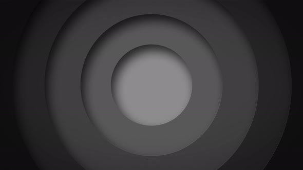 abstract logo promo pattern of circles with the effect of displacement black clean rings animation a