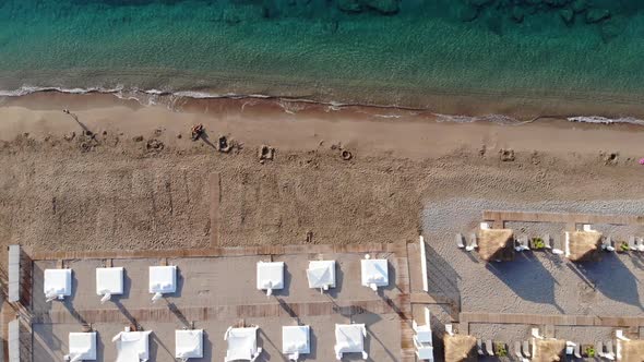 Resort Beach Early Morning Sunrise Top Down alt