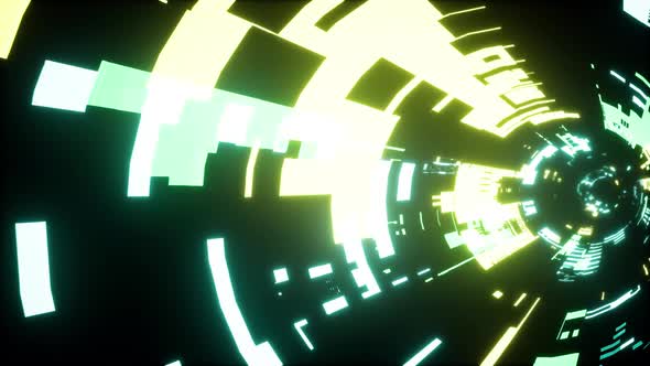 Glow Scifi Tunnel Effect 4K 02(Side View) alt