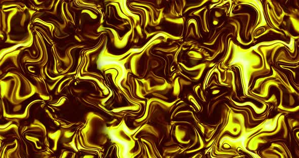 Abstract liquid gold waving. molten gold waving 4k resolution video _01 alt