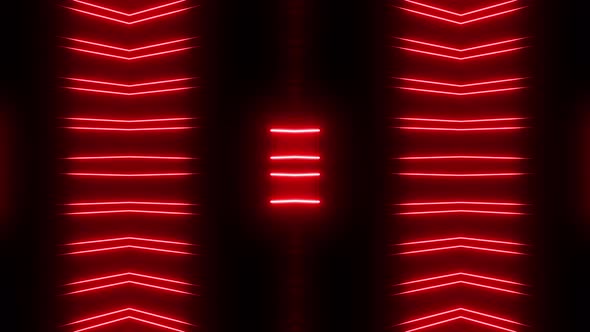 4k Red Neon Strips Pattern 5
