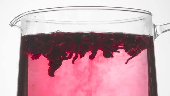 Hibiscus Brewed In Boiling Water