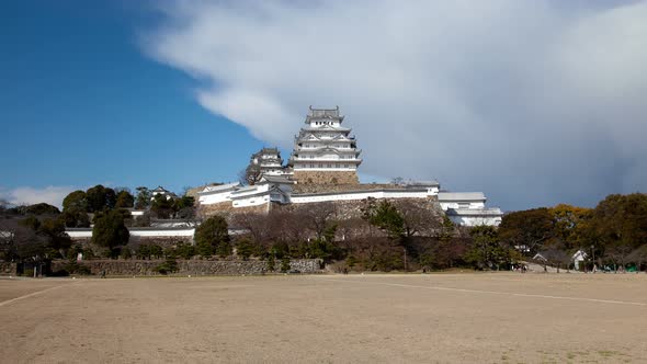 Himeji Castle Historical Landmark Japan Timelapse alt