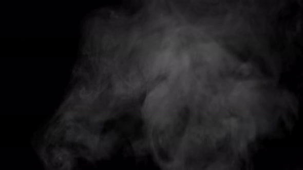 Smoke or Steam on Transparent Background with Alpha Channel., Stock Footage