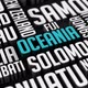 3D Word Cloud Of Oceania - VideoHive Item for Sale