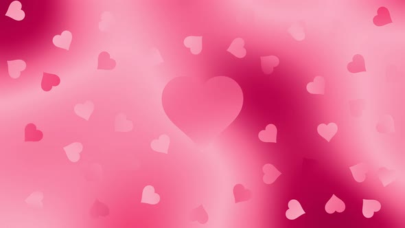 Gradient Color Valentines Heart Love Pink