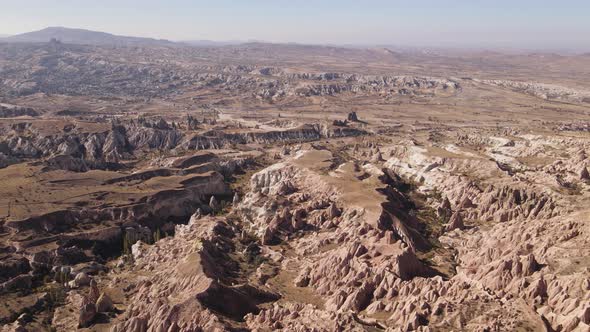 Cappadocia Landscape Aerial View, Turkey, Goreme National Park alt