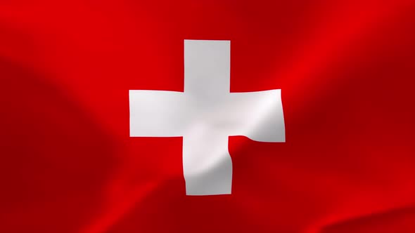 Switzerland Waving Flag Animation 4K Moving Wallpaper Background alt