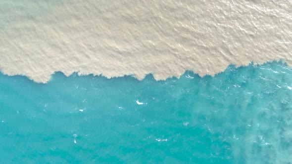 Aerial view of river and sea waters mixing in Rio, Patras city, Greece. alt