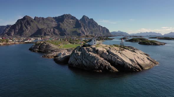 Henningsvaer Lofoten Is an Archipelago in the County of Nordland, Norway alt
