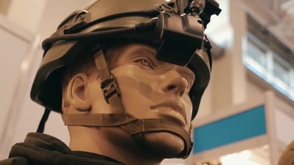 Electronic Device On The Helmet Of Special Purpose Troops To Monitor Video 2