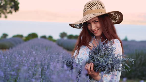 Woman Smiles Looking alt