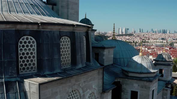 Fatih Mosque Exterior Aerial View