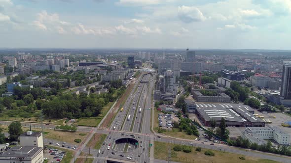 City Center Traffic Aerial