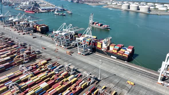 Container Terminal Logistic Ship Loading and Unloading of Import and Export Dock Commercial Harbour alt