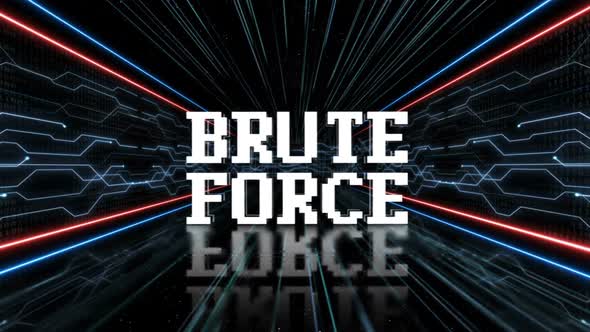Brute Force Glitch Text in the Tech Room, Loopable