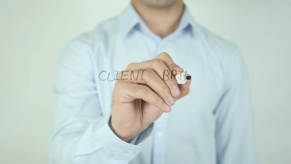 Client Brief, Writing On Screen alt