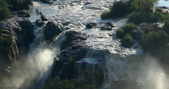 Epupa Falls on the Kunene River in Namibia alt