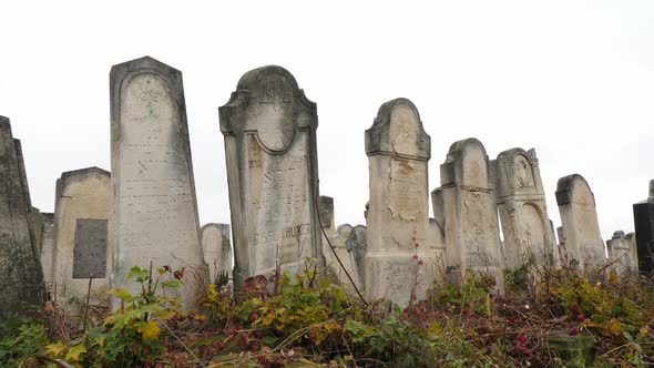 Old Jewish tombstones alt
