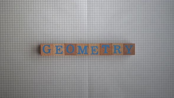 Geometry Wooden Letters Stop Motion