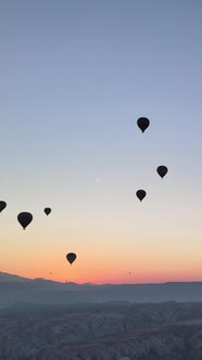 Cappadocia Turkey  Vertical Video of Balloon Launch alt