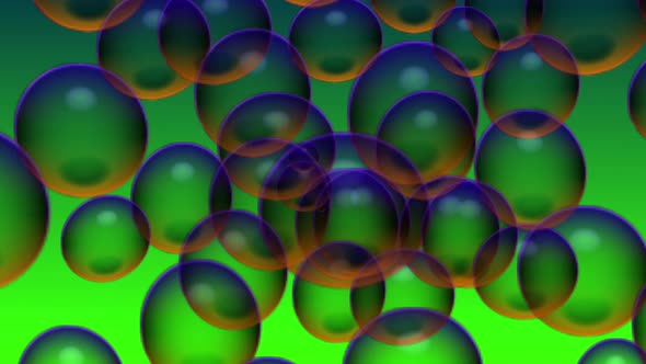 abstract colorful Bubbles in water grows from bottom to top filling space. alt