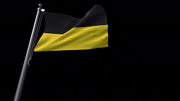 München City  Flag  (Germany)  With Alpha Channel 4K alt