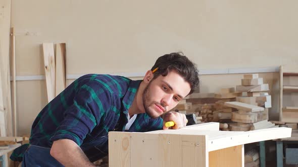 Handsome Joiner Work in Carpentry alt
