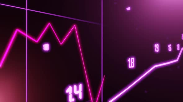 Stock market animated graphic. Stock price chart. alt