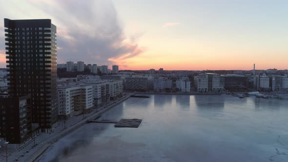 Aerial View of Modern Buildings in Stockholm