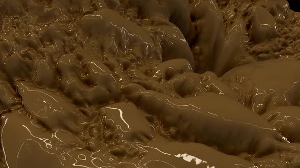 Liquid Chocolate Boils with Reflection alt