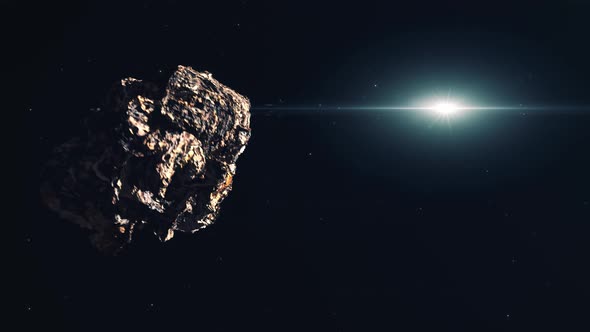 Asteroid Space Rock Approaching
