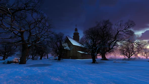 Panorama Of The Natural Landscape In The Fog alt