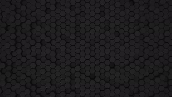 Abstract hexagonal geometric contour of the surface Black