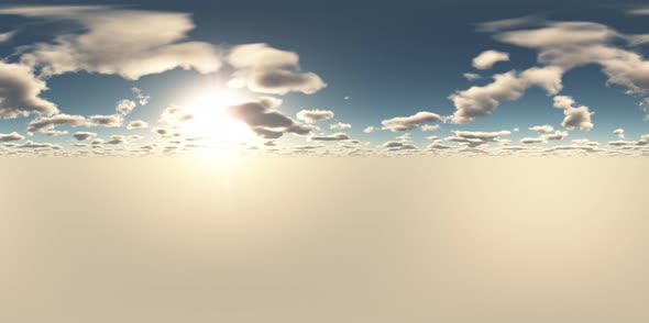 VR 360 Degree Panoramic Sky and Clouds. Ready for Use in 3D Environment alt