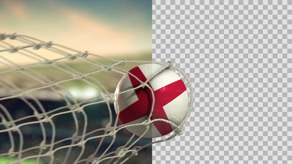 Soccer Ball Scoring Goal Day - England