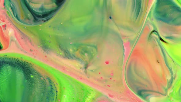 Colorful Liquid Ink Colors Blending Burst Swirl Fluid 99