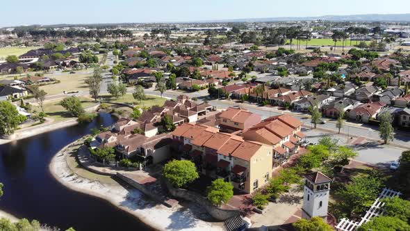 Aerial View of a Residential Area