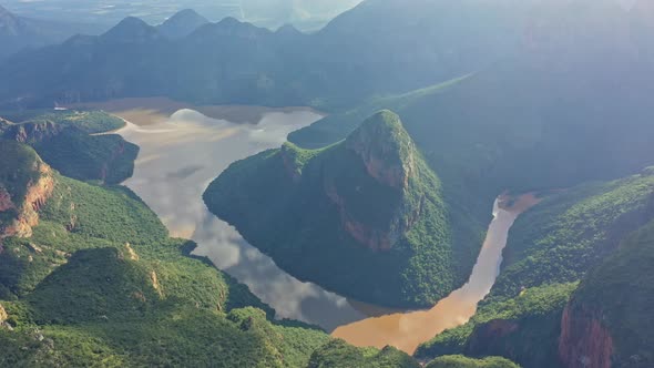 Stunning Aerial View of Blyde River Canyon at South Africa
