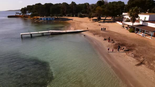 Cala Pada beach in Ibiza, Spain alt