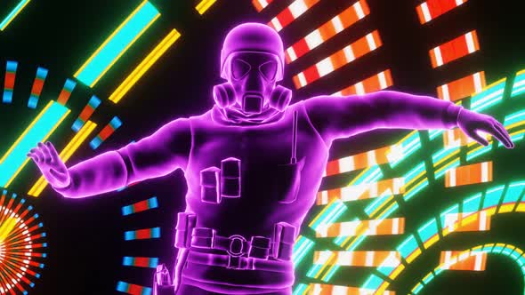 Dance of a flexible winding neon man 02 alt