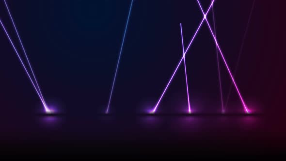 Blue Purple Neon Laser Lines