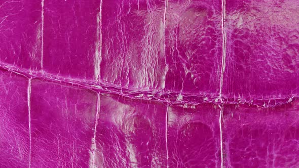 Pink Snake Leather Closeup Production of Handmade Accessories Made of Genuine or Artificial Animal alt