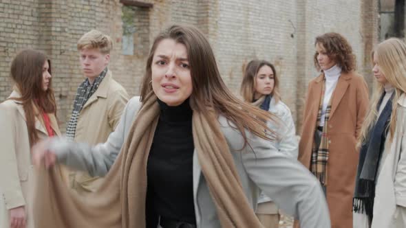 Young Brunette Gets Angry alt