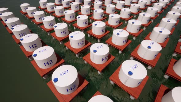 Hydrogen H2 Renewable Alternative Green Eco Energy Concept Modern Technology Ecological Future alt