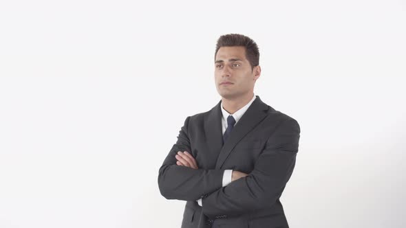 Portrait of Mixed-race Young Businessman alt
