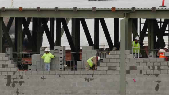 Crew of Construction Workers Pan alt